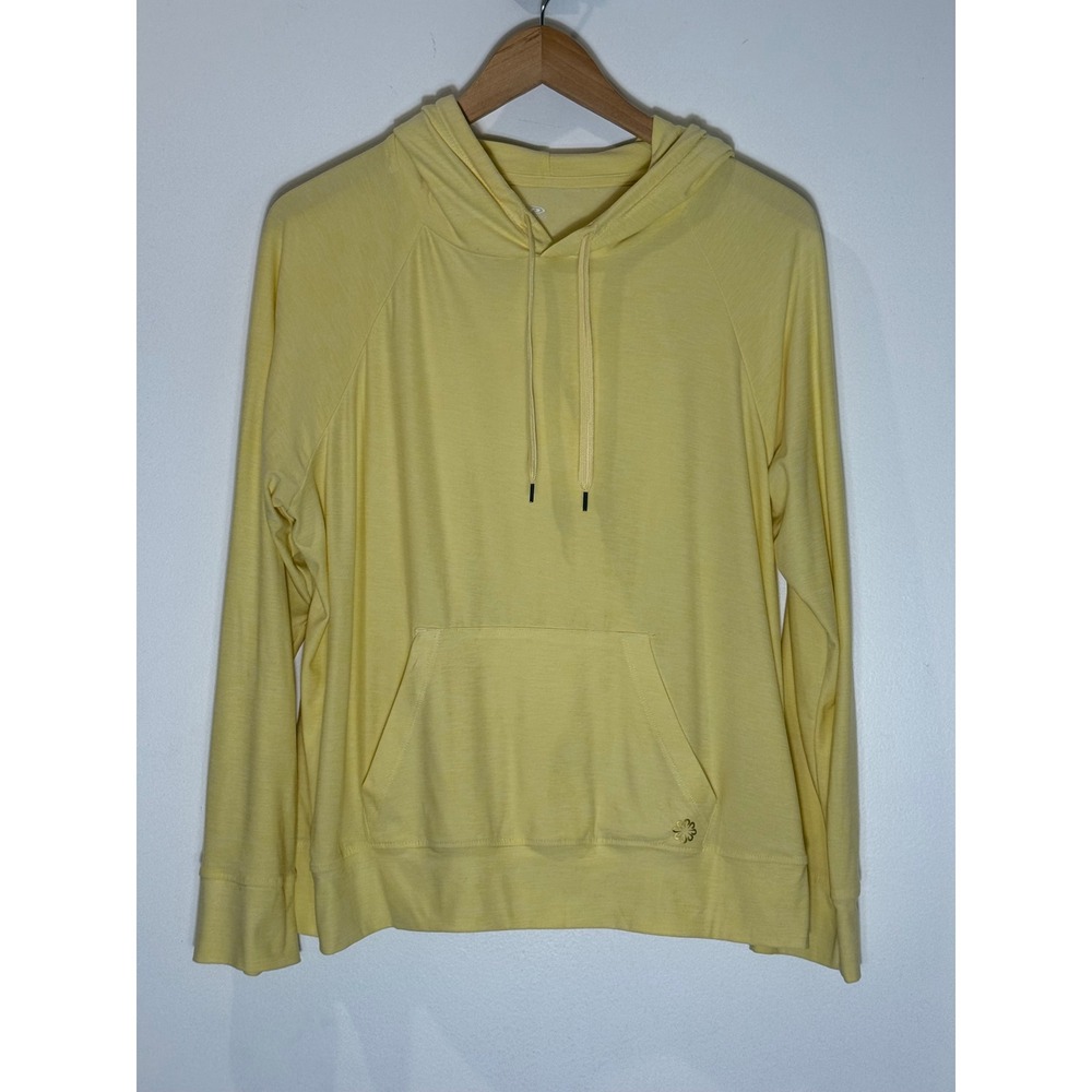 Pro Player Hoodie Heathered Butter Yellow Wicking Poly Spandex XL Athleisure